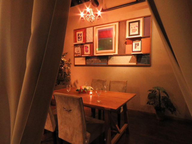 カーテンで仕切り半個室にもできます